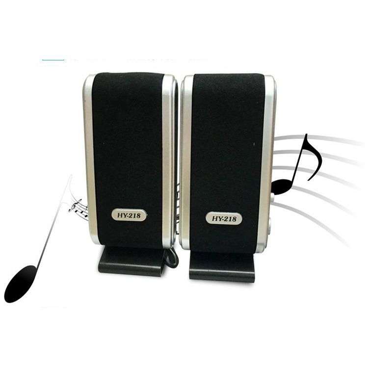 EastVita 2 enceintes d'ordinateur USB stéréo 3,5 mm avec prise casque pour ordinateur de bureau ou portable r20