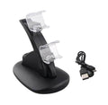 Station de chargement double USB Support de station de chargement USB avec câble de chargement USB pour manettes Playstation 4 PS4