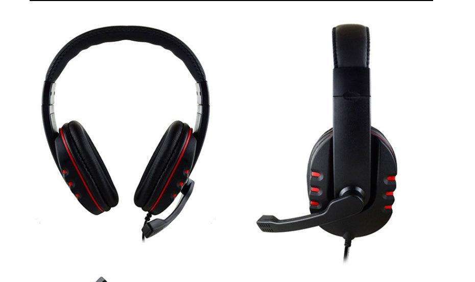 Warlord Gaming Headsets wired over-ear headphones with microphone and 3.5mm plug for PS Xbox Switch computer and phone