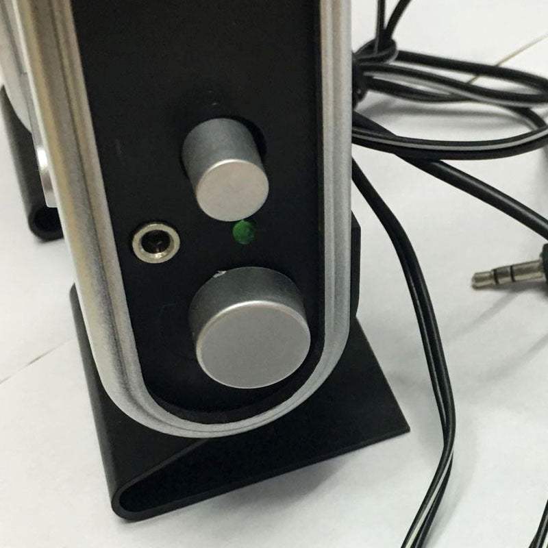 EastVita 2 enceintes d'ordinateur USB stéréo 3,5 mm avec prise casque pour ordinateur de bureau ou portable r20