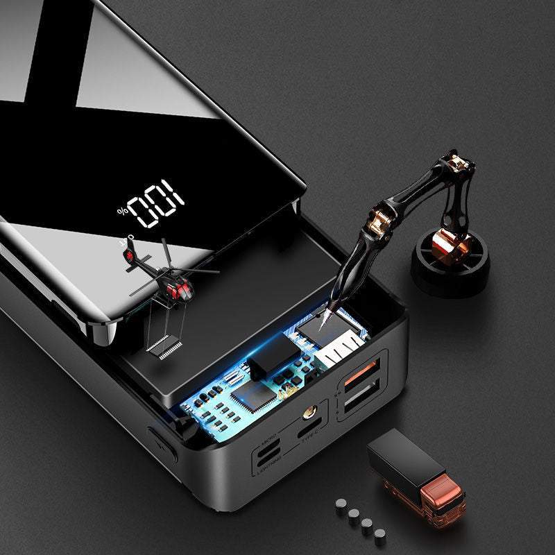30000mAh power bank with LCD display and double-sided UV baking paint process