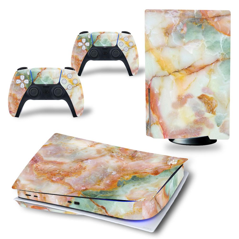 Nouveaux autocollants blancs pour PlayStation 5, vinyle, décalcomanies, coques de disques PS5, console, manettes