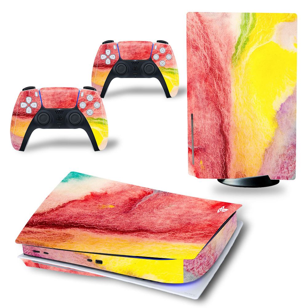 Nouveaux autocollants blancs pour PlayStation 5, vinyle, décalcomanies, coques de disques PS5, console, manettes