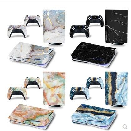 Nouveaux autocollants blancs pour PlayStation 5, vinyle, décalcomanies, coques de disques PS5, console, manettes