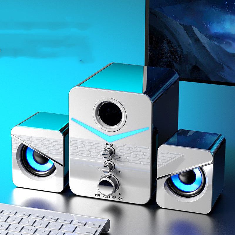 Haut-parleurs de barre de son pour ordinateur de bureau avec haut-parleur Bluetooth de taille compacte et maniable