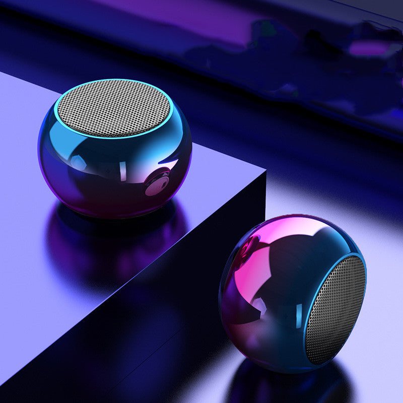 Enceinte Bluetooth M3 Mini Ronde — Subwoofer 3W, Bluetooth 5.0, Autonomie 10h — 4 coloris