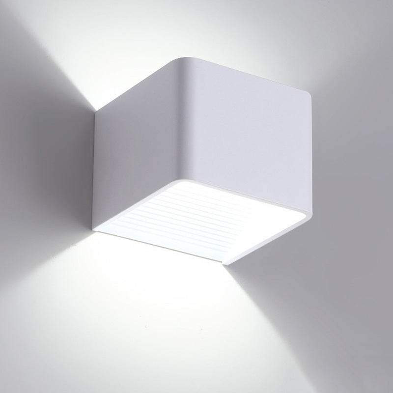 Applique Murale LED Carrée 3W — Aluminium, Blanc Chaud ou Froid, Intérieur