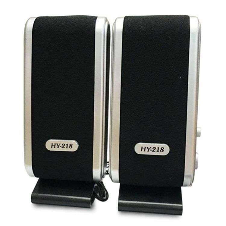 EastVita 2 enceintes d'ordinateur USB stéréo 3,5 mm avec prise casque pour ordinateur de bureau ou portable r20