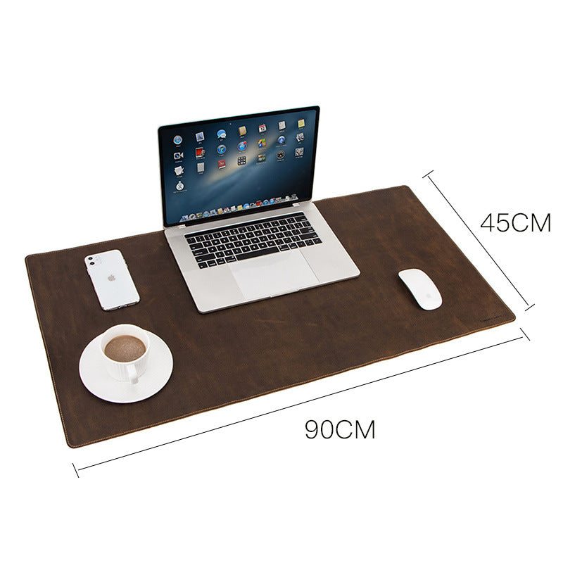 Grand tapis de souris de bureau antidérapant en cuir