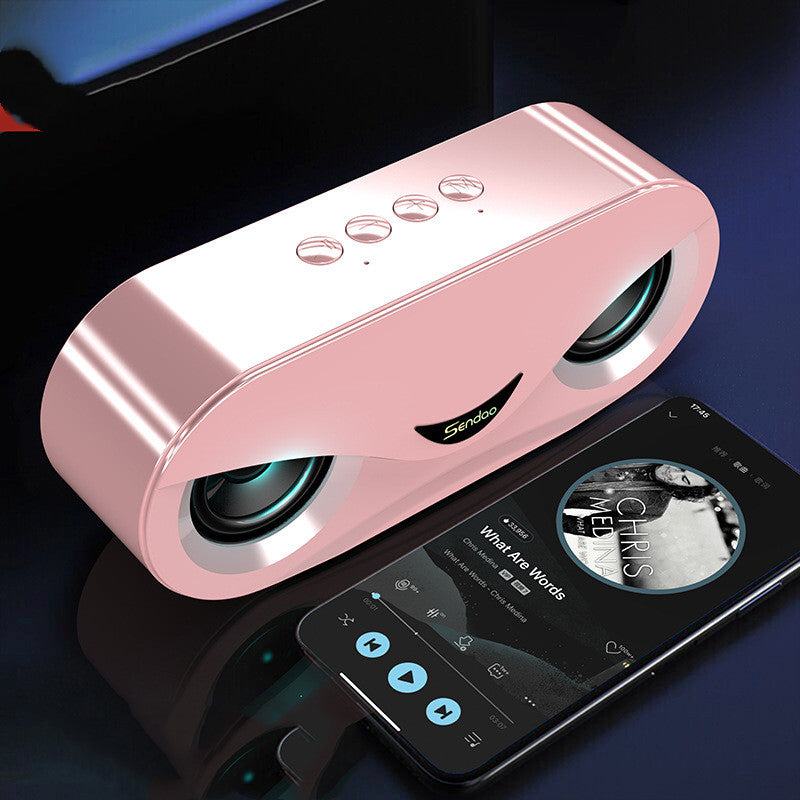 Enceinte Bluetooth sans fil avec lumières colorées, double haut-parleur et caisson de basses