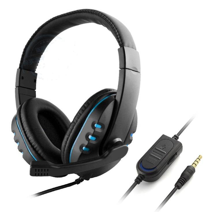 Warlord Gaming Headsets wired over-ear headphones with microphone and 3.5mm plug for PS, XB1, Switch, computer, and phone