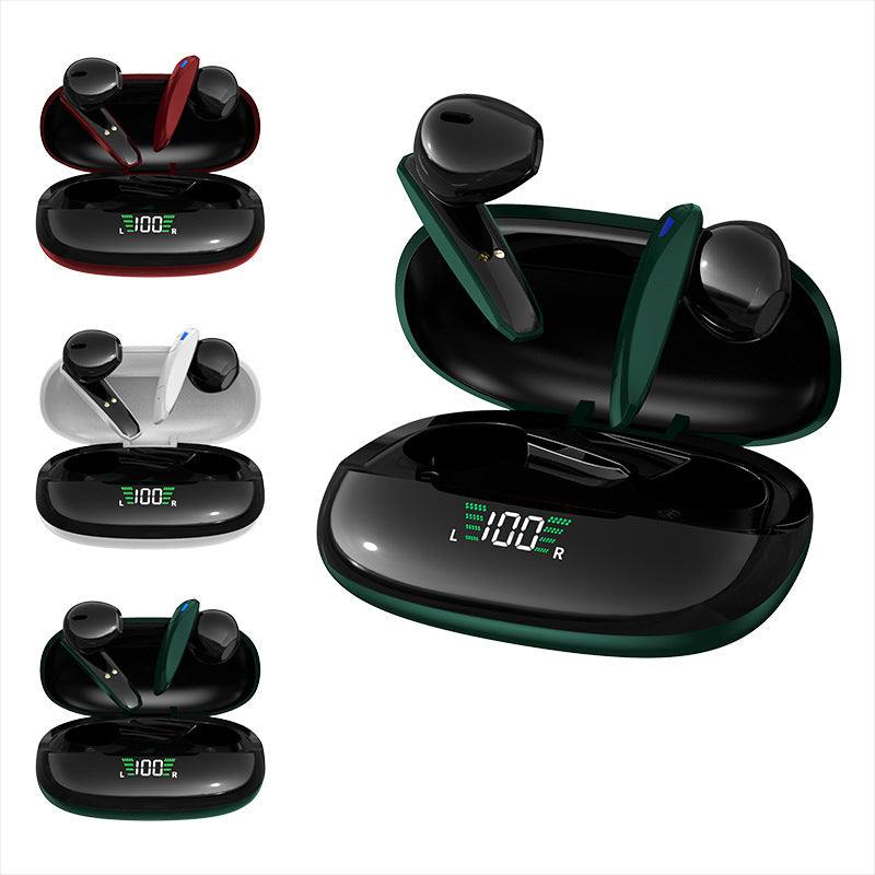 Wireless Bluetooth headsets for gaming in green, red, and white colors with low latency and multifunction features