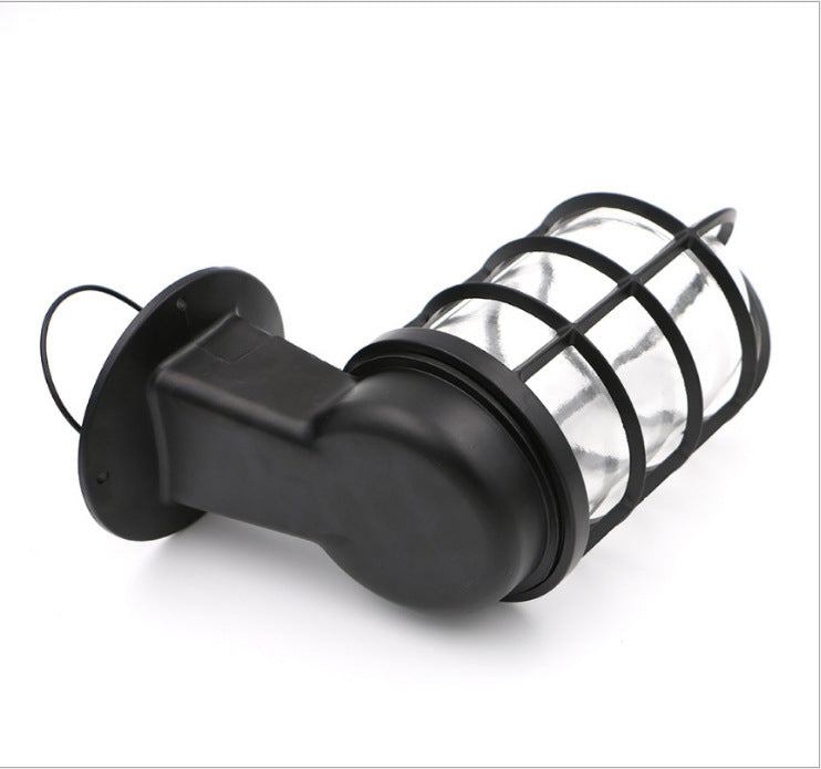 Lampe de Bar Vintage Extérieur — Verre & Métal, Culot E27, Tête Orientable