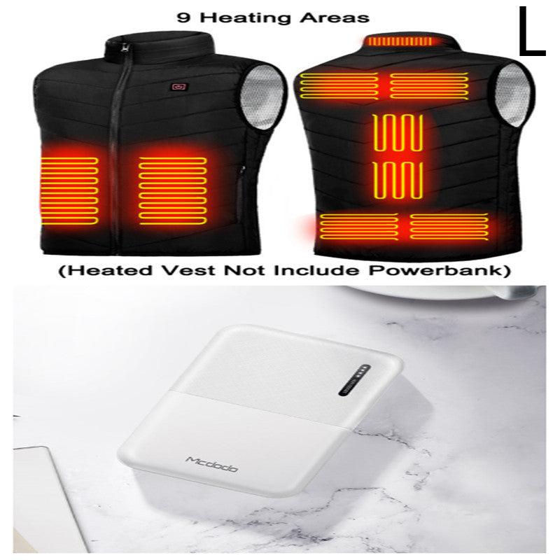 Batterie Externe 10000mAh Double USB — Compatible Gilet Chauffant & Appareils Mobiles