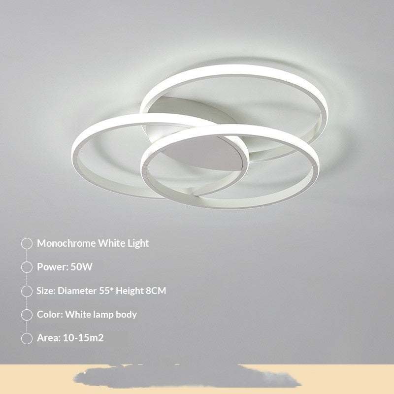 Nordic-style LED Ceiling Light For The Master Bedroomsleek Modern Lighting With Smart Innovative Design