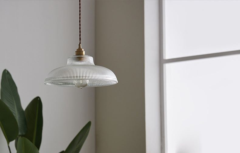 Lustre Industriel Nordique LED — Verre & Fer, Hauteur Réglable 1,2m, 10-15m²