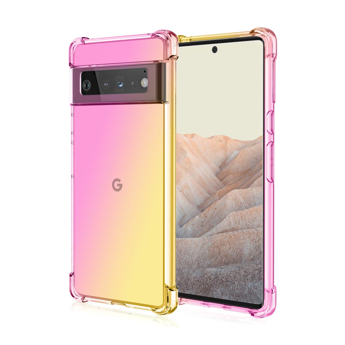 Four Corner Anti Falling TPU mobile phone case for Google Pixel models in multiple colors