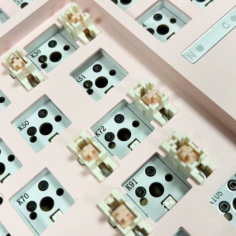 Kit de clavier mécanique DIY de troisième examen blanc, à siège chaud