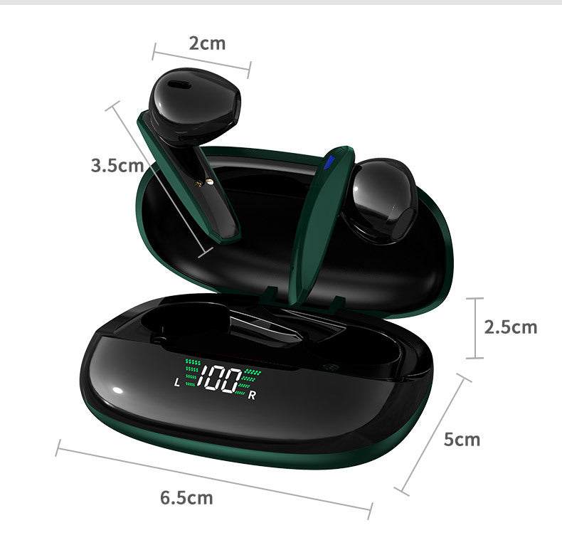 Wireless Bluetooth headsets in green, red, and white with low latency for gaming and multifunctional features