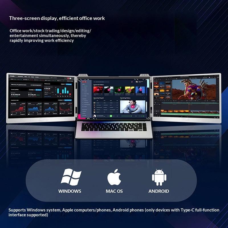 Moniteur Portable Full HD — Large Gamut de Couleurs, Bureau & Gaming
