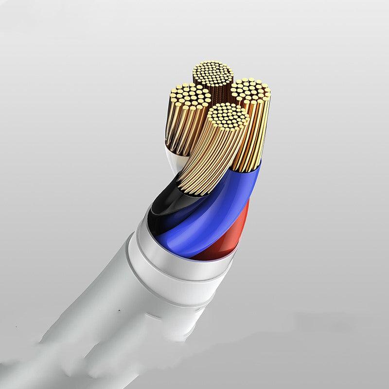 Type-c data cable 5A fast charge white 1.5m for mobile phones