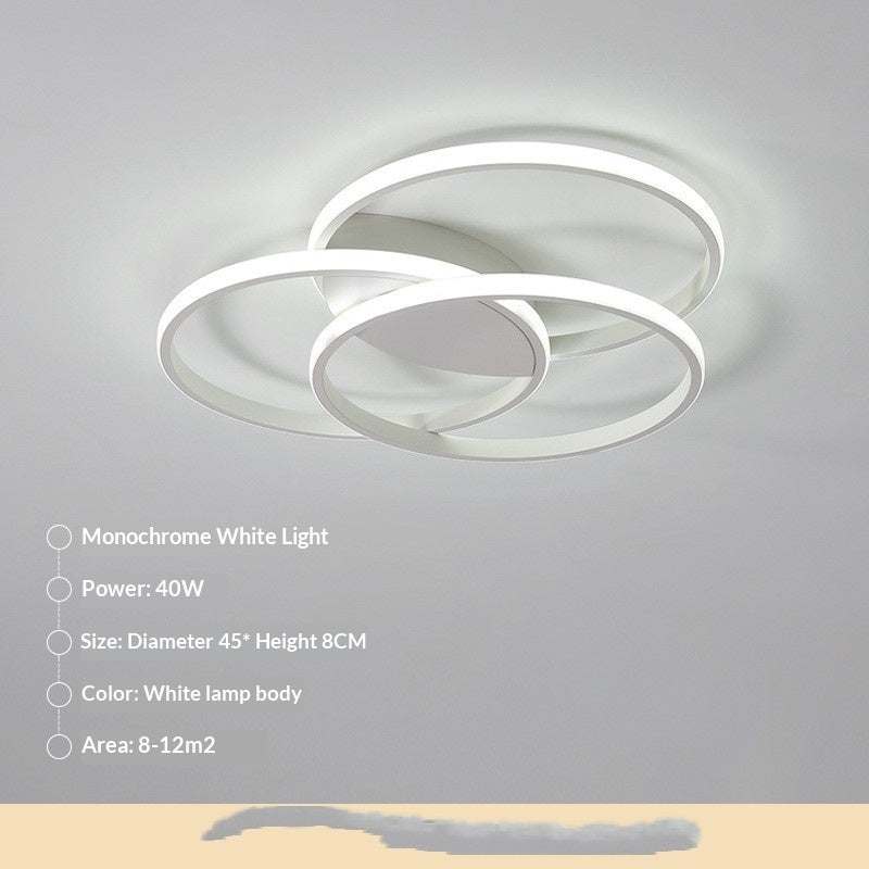 Nordic-style LED Ceiling Light For The Master Bedroomsleek Modern Lighting With Smart Innovative Design