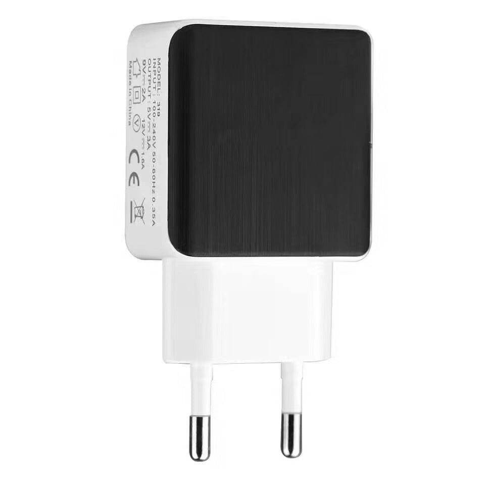 QC30 Charger Head 5V3A USB fast charging plug in white and black with American and European standards
