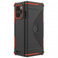 Coque Robuste Armor case protecting Google Pixel 9 Pro Fold with reinforced corners and built-in kickstand