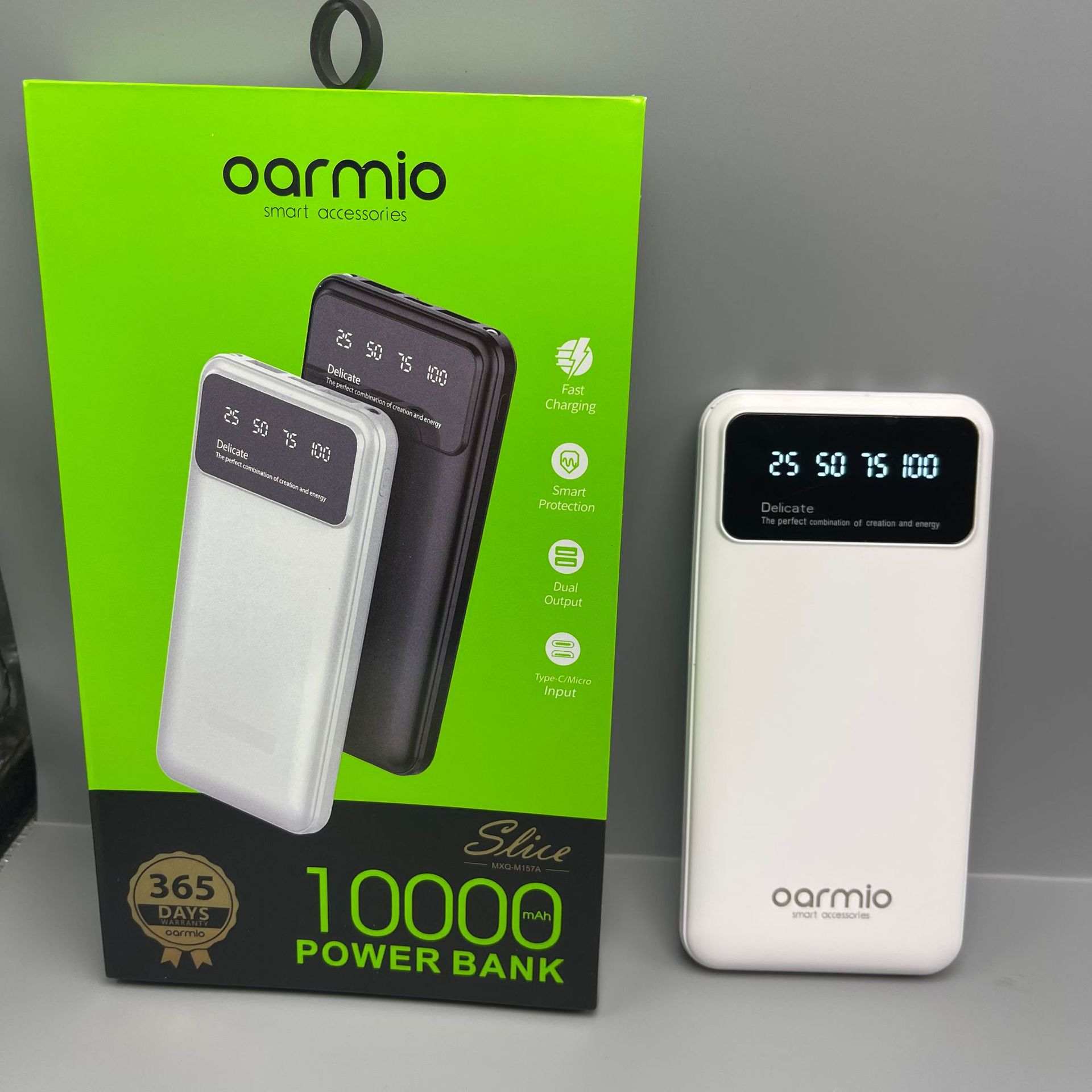 Large capacity portable power bank with 20000mAh battery and multi-USB ports in creative PVC design