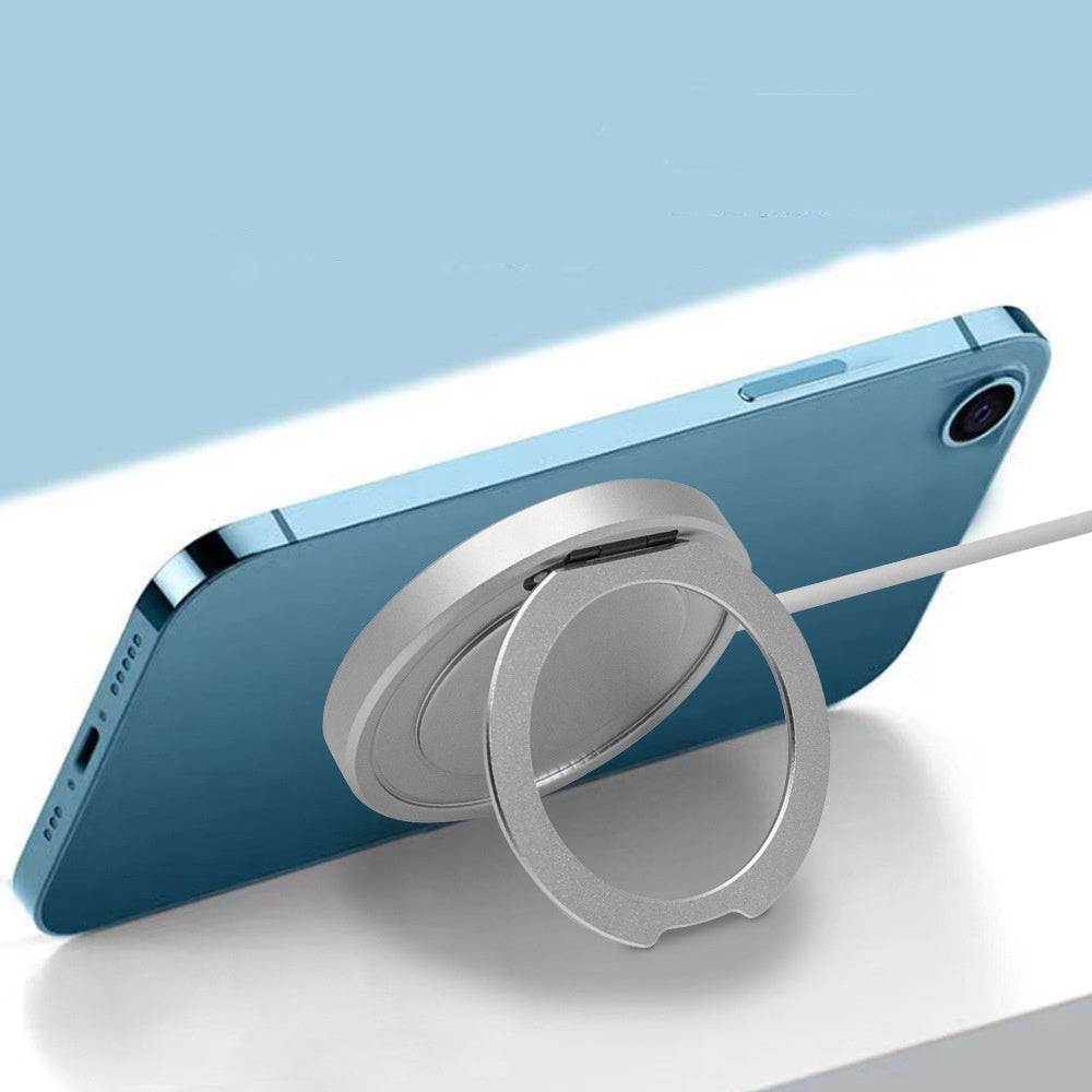 25W Ultra-Thin Magnetic Wireless Fast Charger in white gray and orange colors