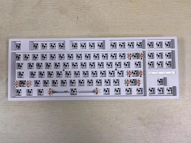 Kit de clavier mécanique DIY de troisième examen blanc, à siège chaud
