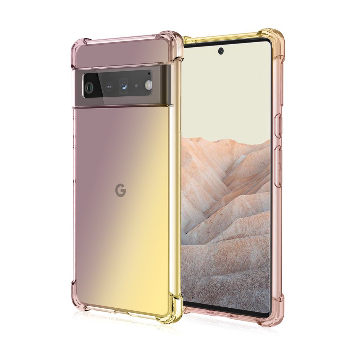 Four corner anti falling TPU mobile phone case for Google Pixel models in multiple colors