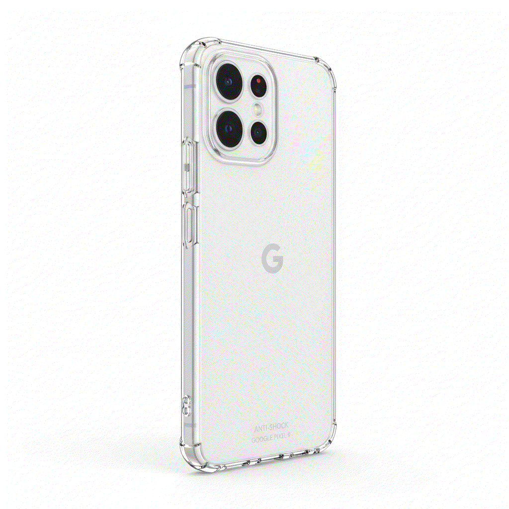 Coque Transparente Anti-Choc pour Google Pixel 9 avec protection robuste et design ultra-fin transparent