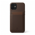 Coque Cuir Premium en cuir vegan marron foncé pour Google Pixel 10 avec porte-cartes intégré et protection élégante